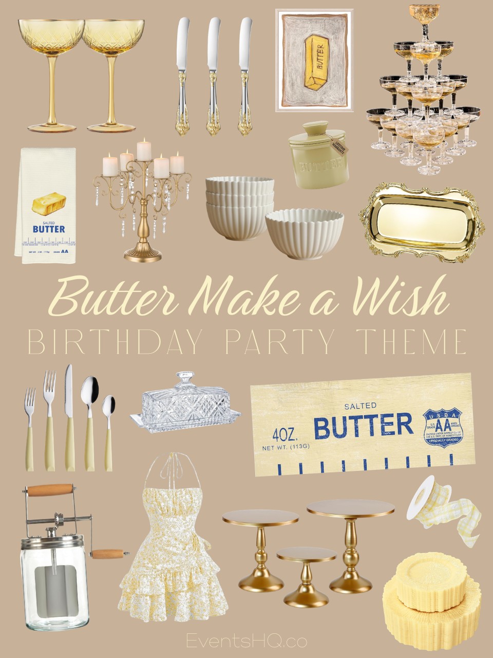 Butter Make a Wish Themed Party