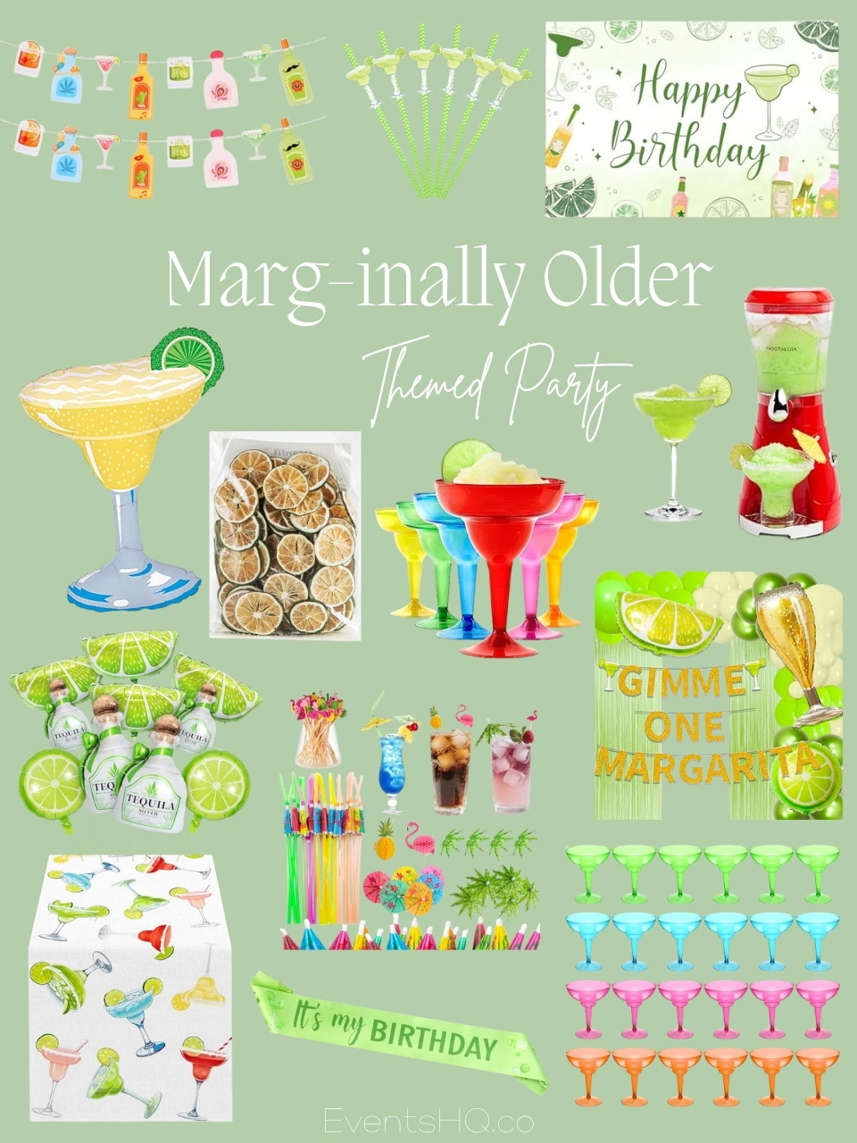 Marg-inally Older adult birthday theme