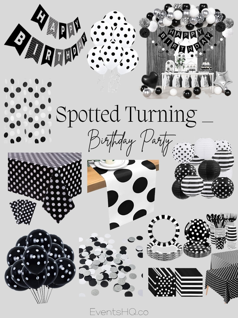 Spotted Turning _ adult birthday theme