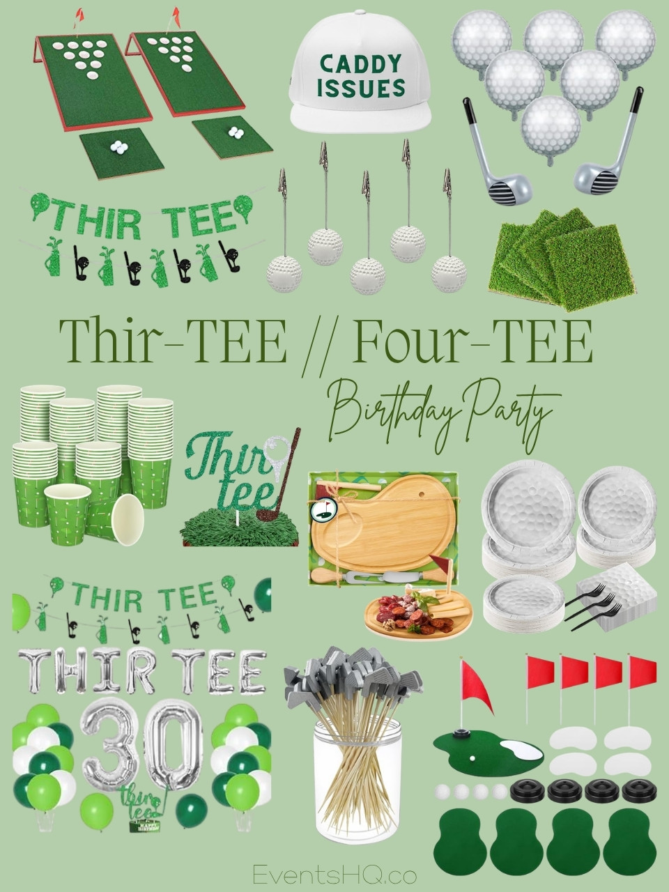 Thir-TEE adult birthday theme