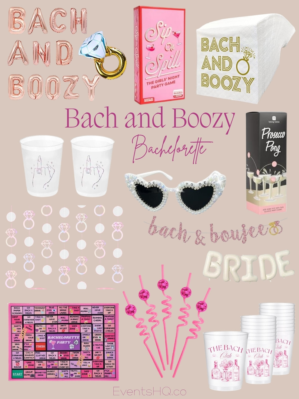 Bach And Boozy bachelorette theme