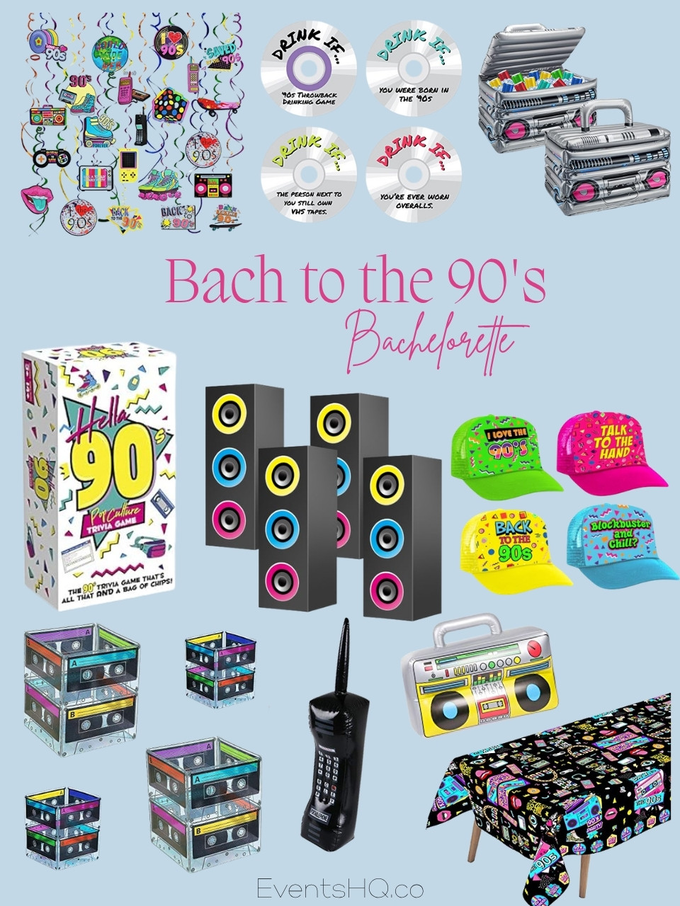 Bach To The 90's bachelorette theme