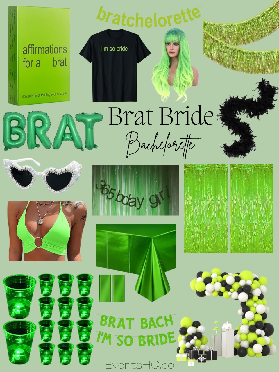 Brat Bride bachelorette theme