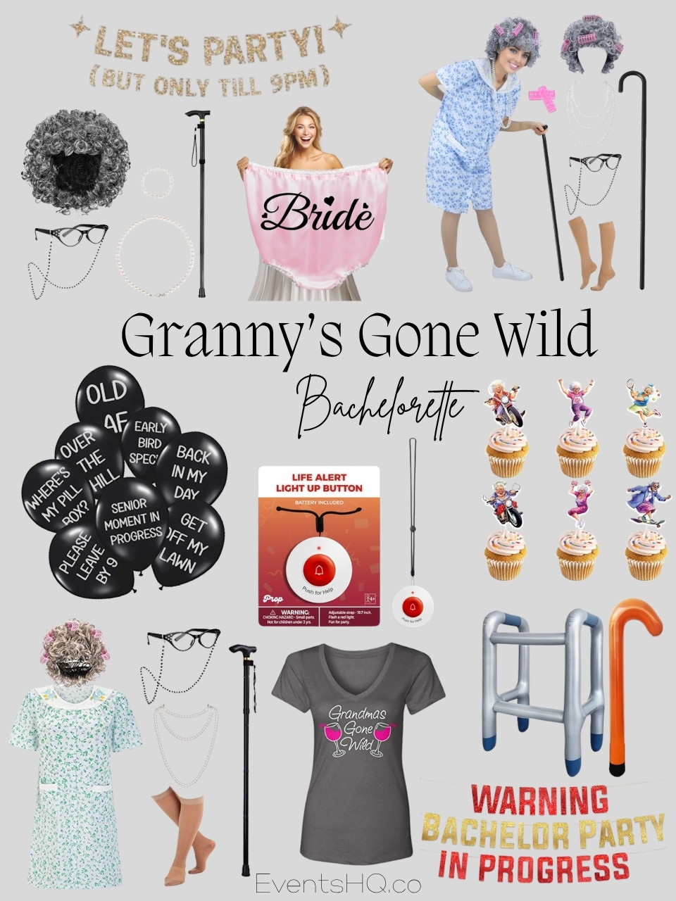 Granny’s Gone Wild bachelorette theme