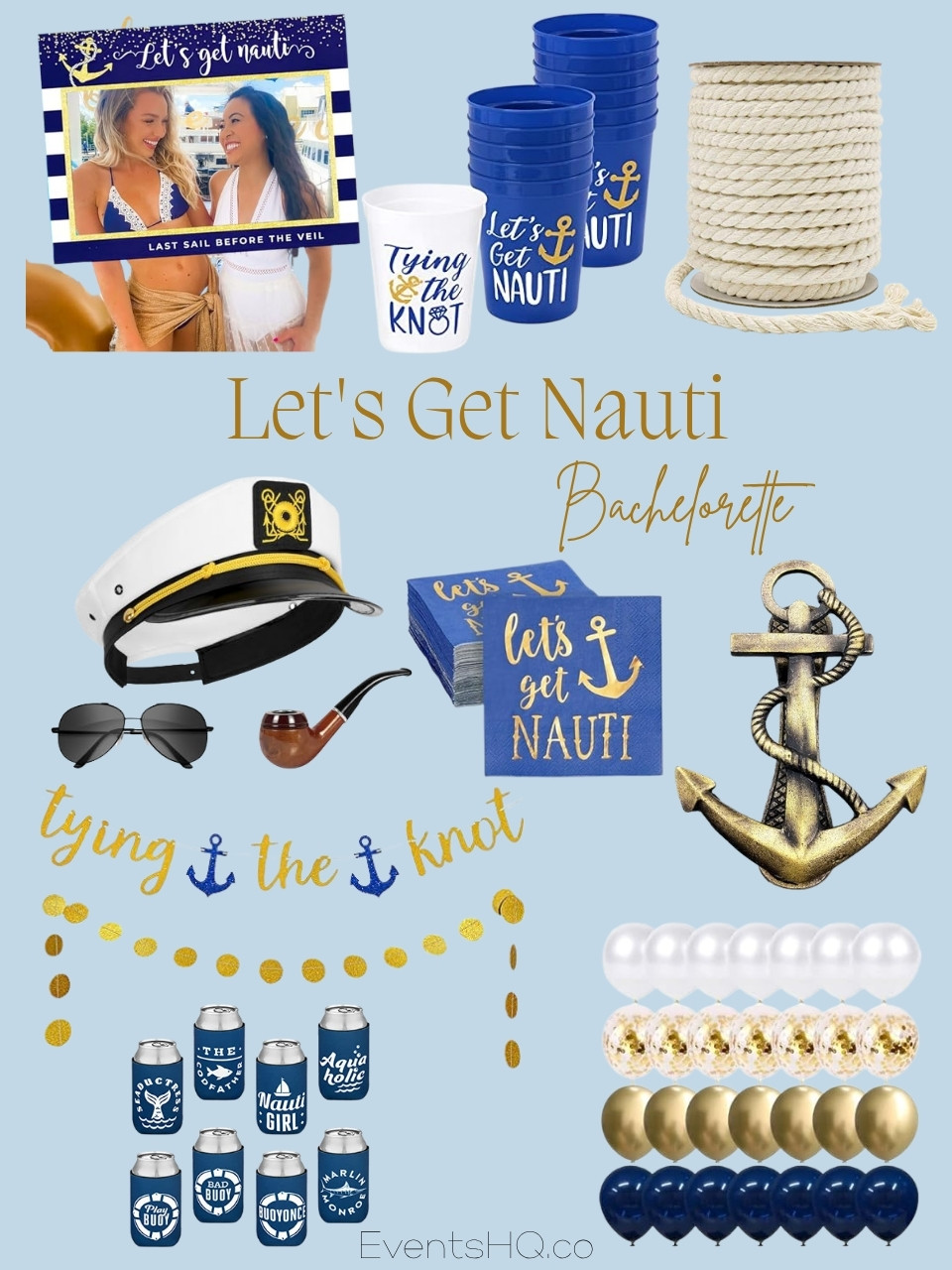 Let's Get Nauti bachelorette theme