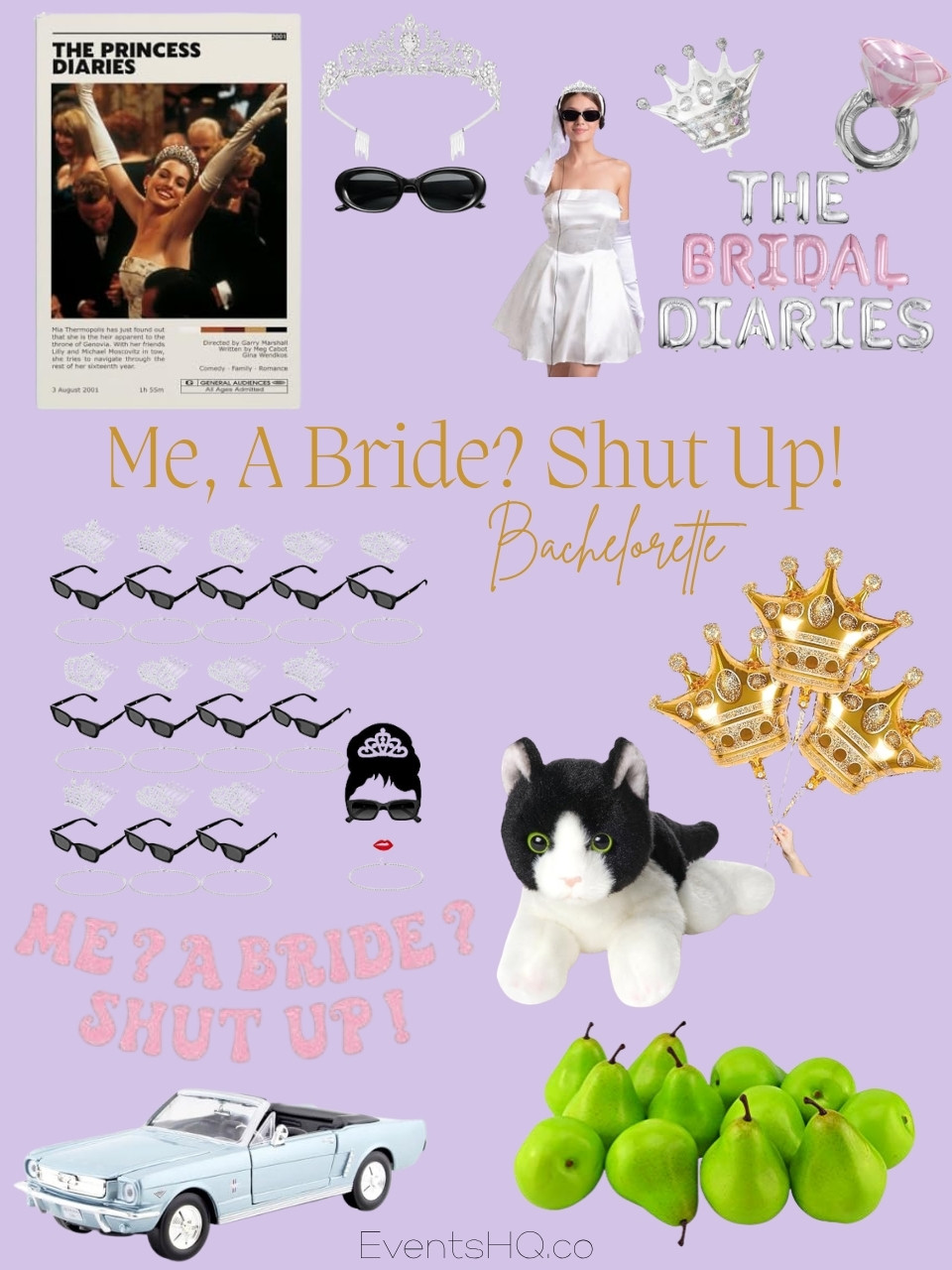Me? A Bride? Shut Up! bachelorette theme