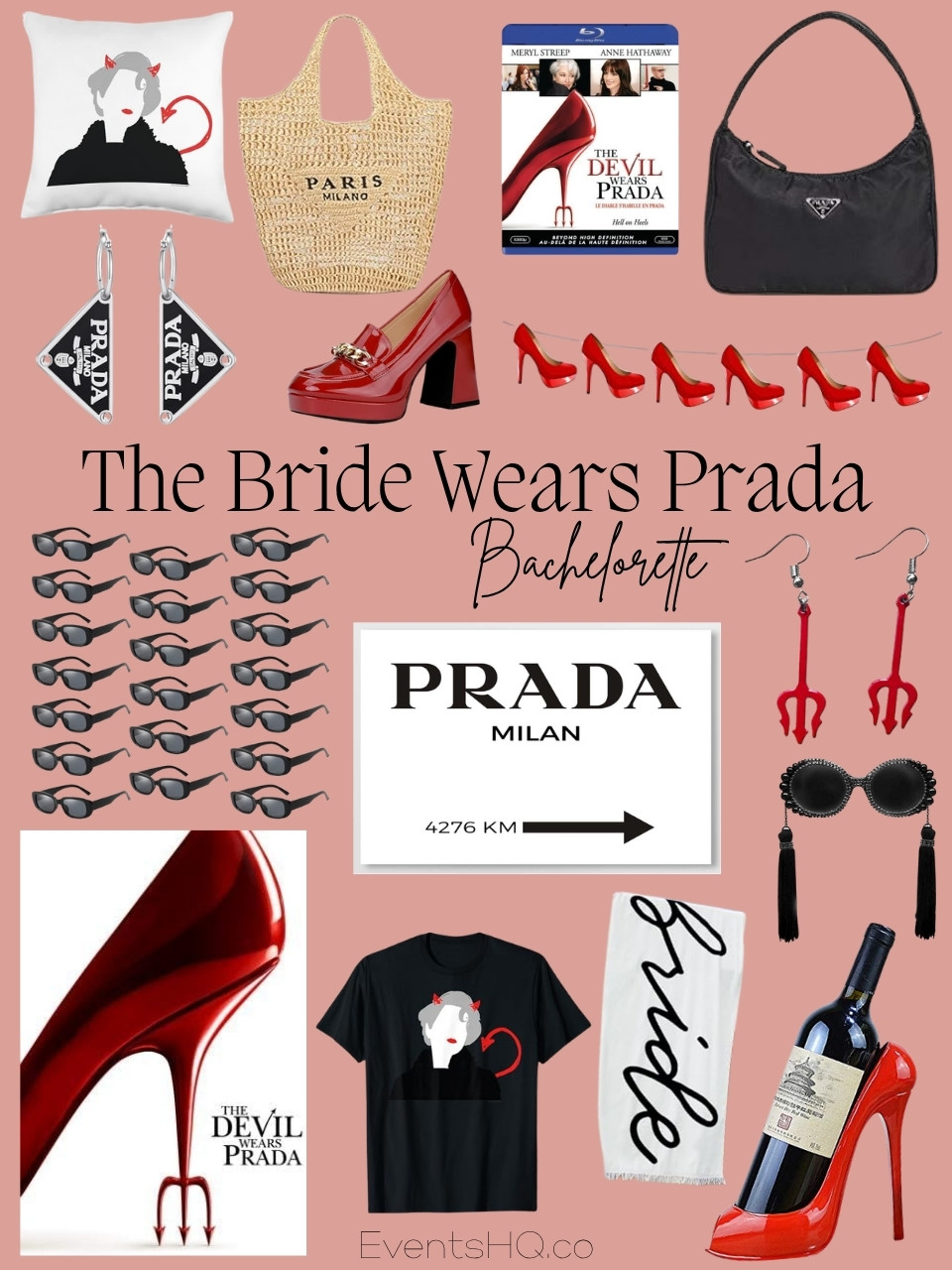 The Bride Wears Prada bachelorette theme