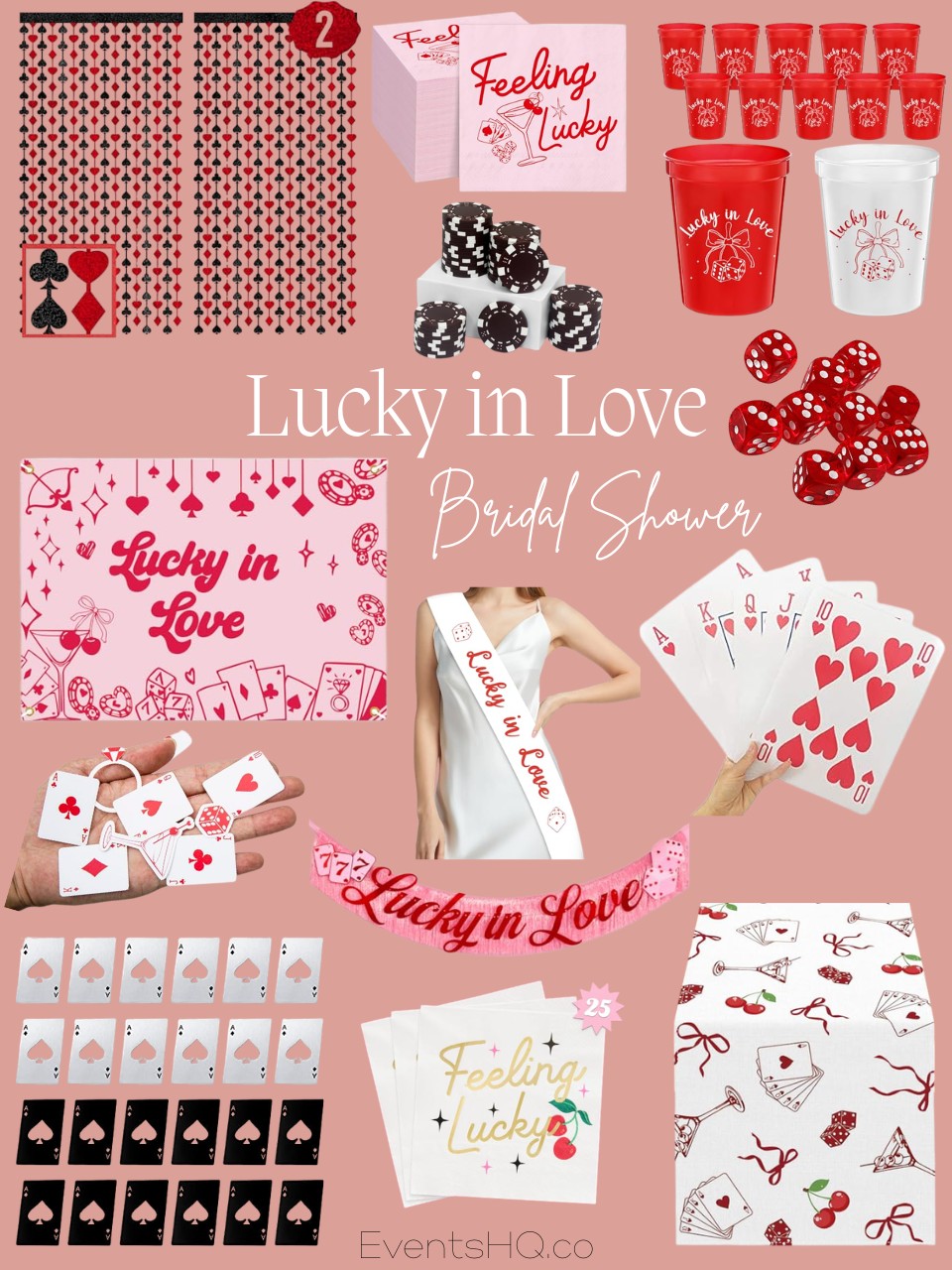 Lucky In Love bridal shower theme