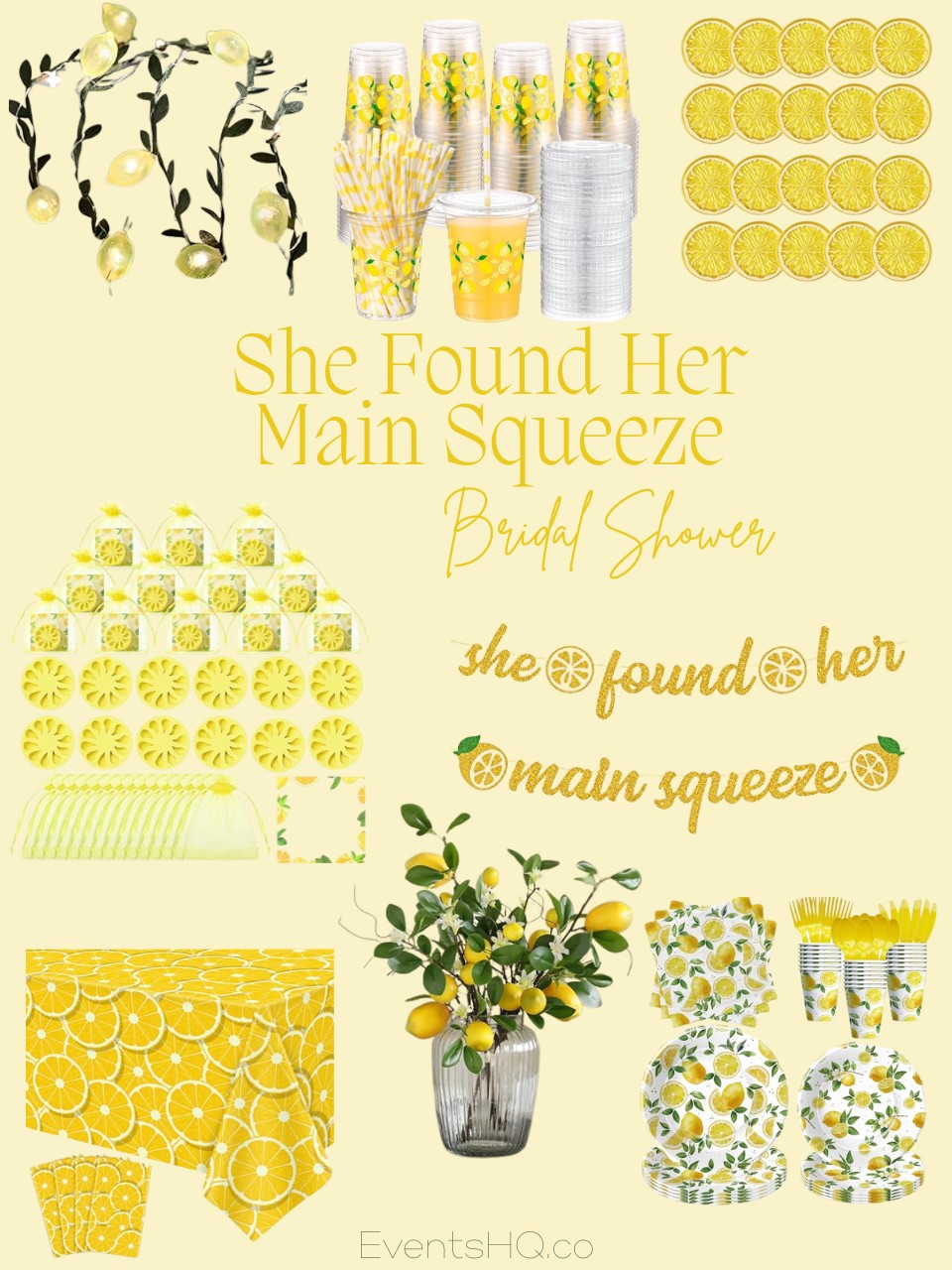 She Found Her Main Squeeze bridal shower theme