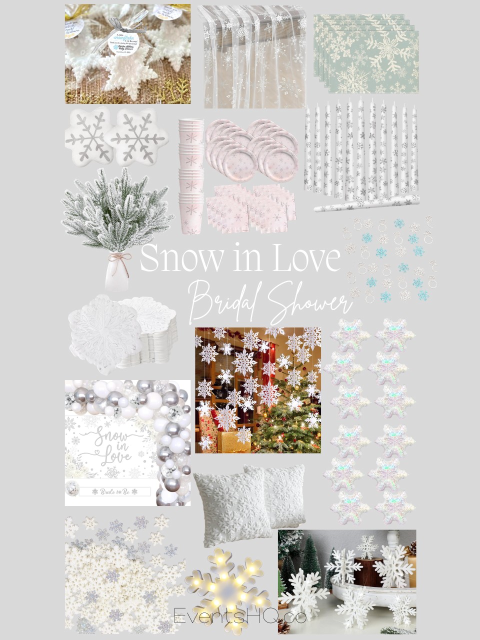 Snow In Love bridal shower theme