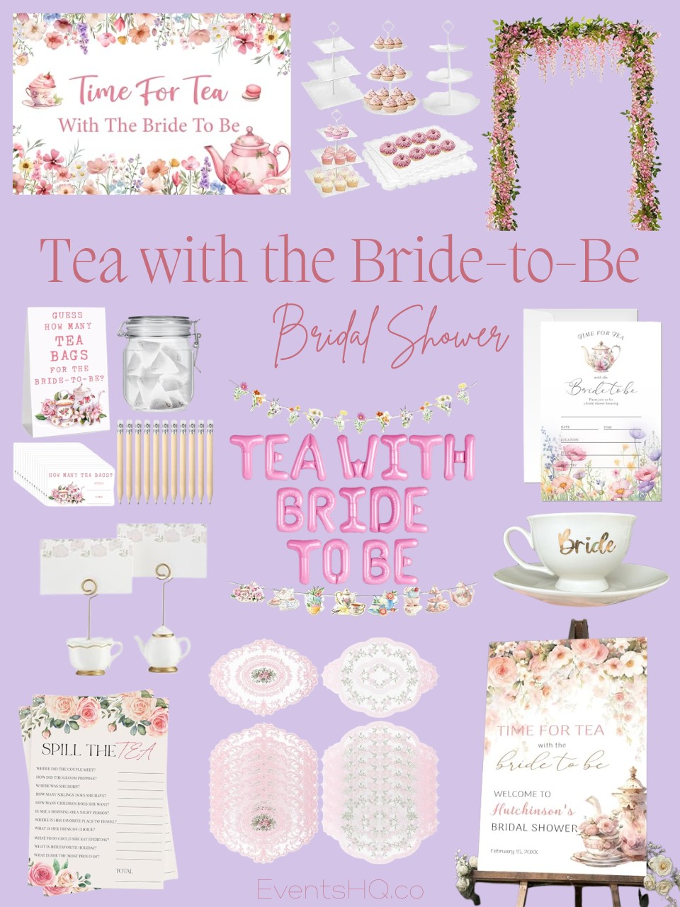 Tea With The Bride-To-Be bridal shower theme