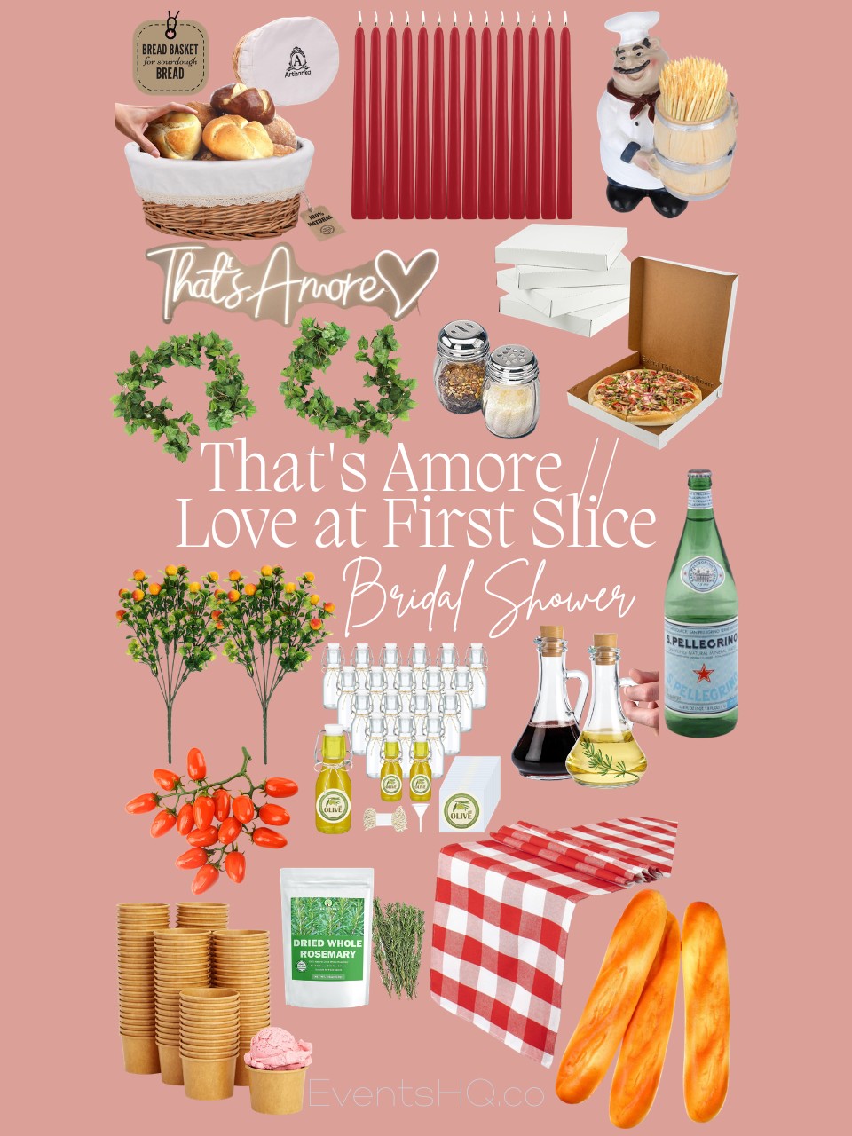That's Amore bridal shower theme