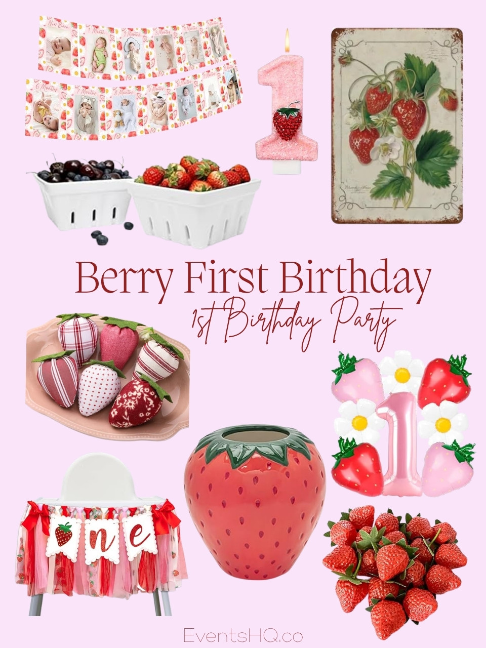 Berry First Birthday 1st birthday theme