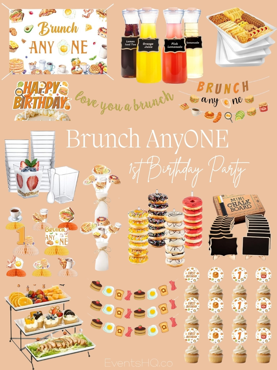 Brunch AnyONE 1st birthday theme