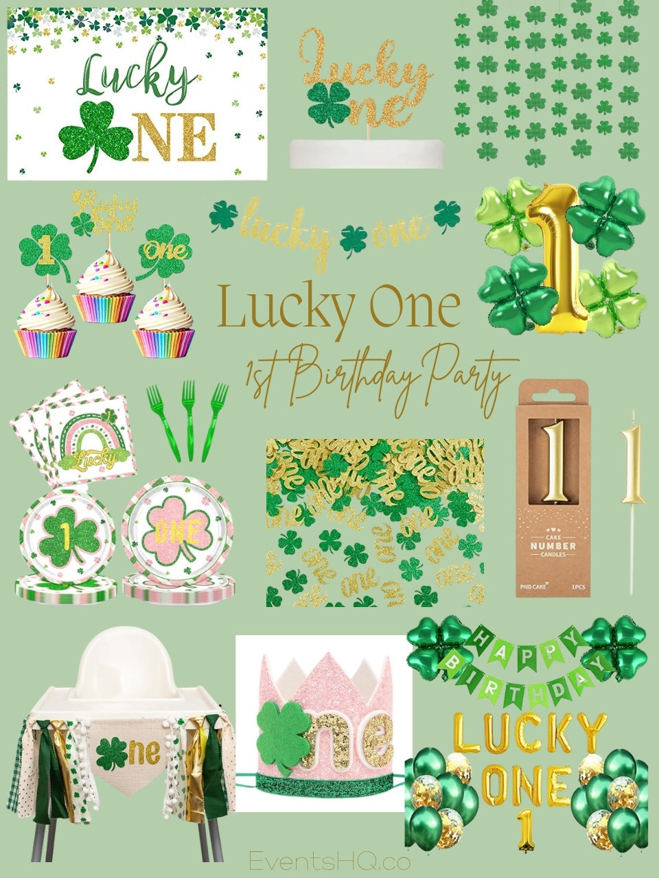 Lucky One 1st birthday theme