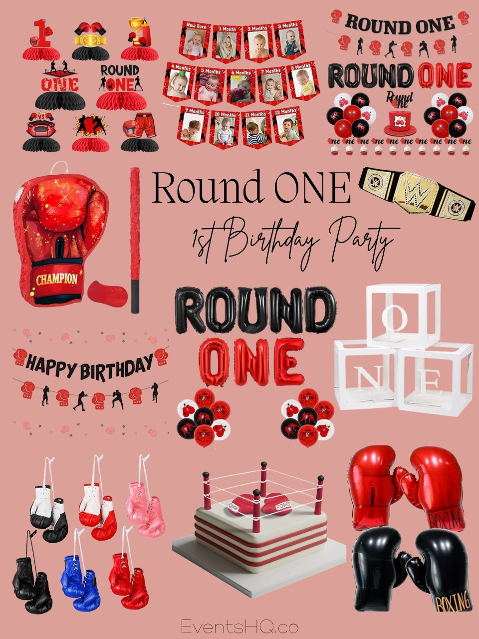 Round ONE 1st birthday theme