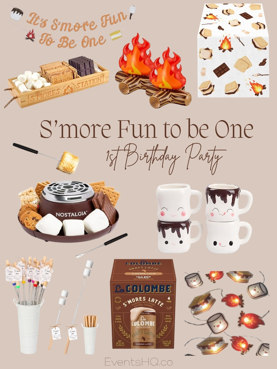 S'more Fun 2B1 1st birthday theme