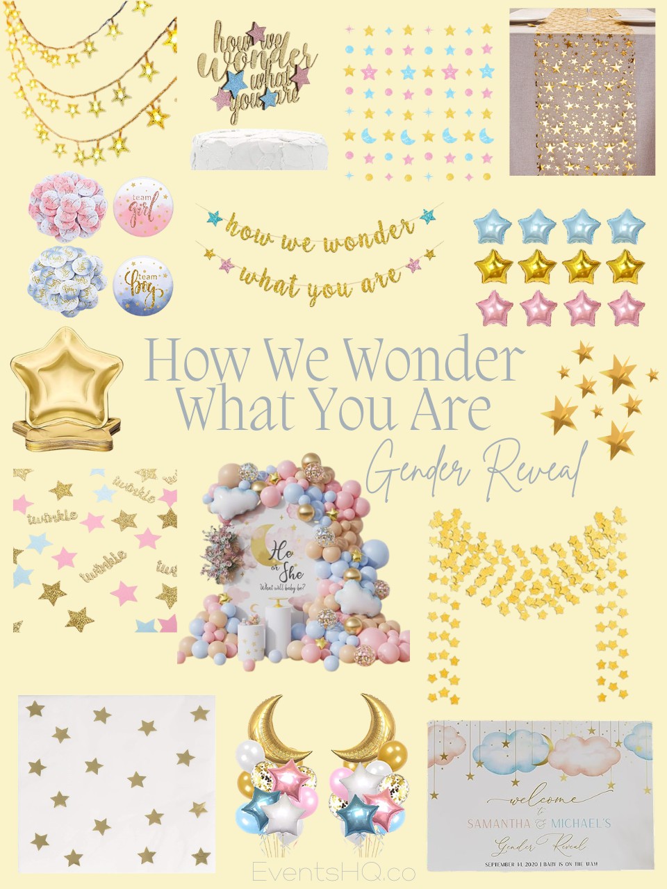 How We Wonder What You Are gender reveal theme