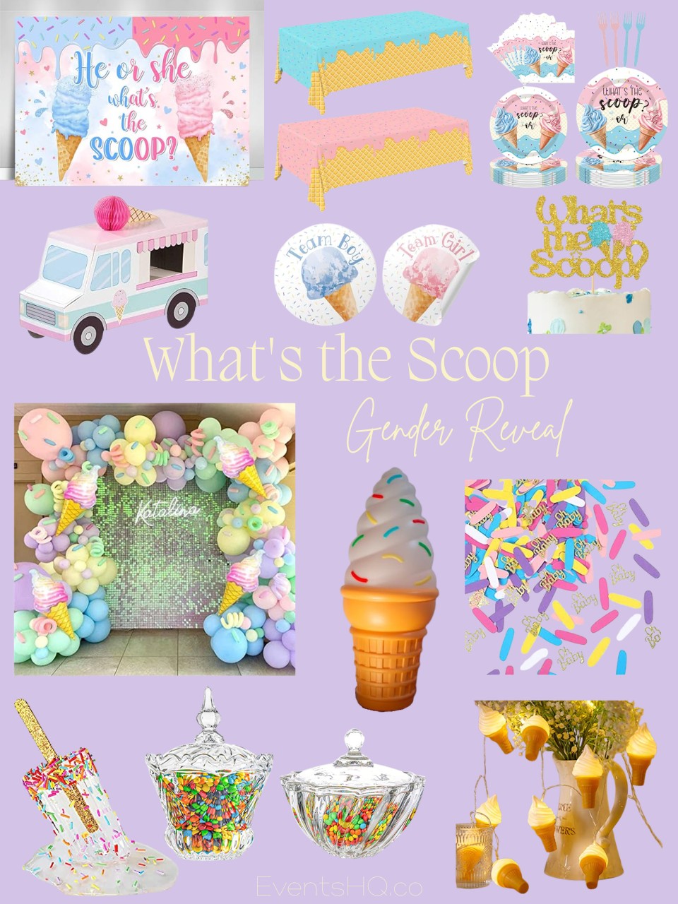 What's the Scoop gender reveal theme
