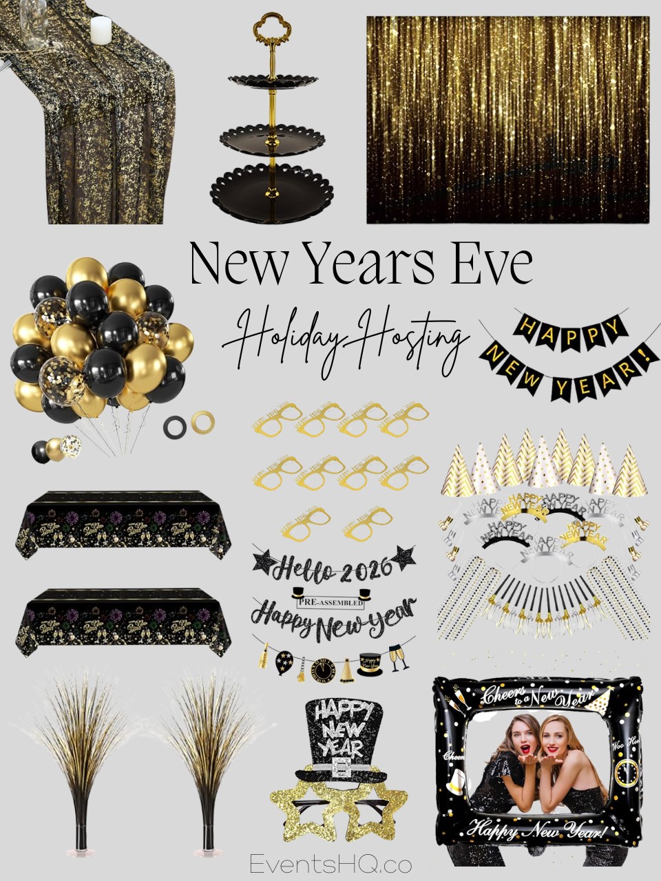 New Year's Eve holiday theme