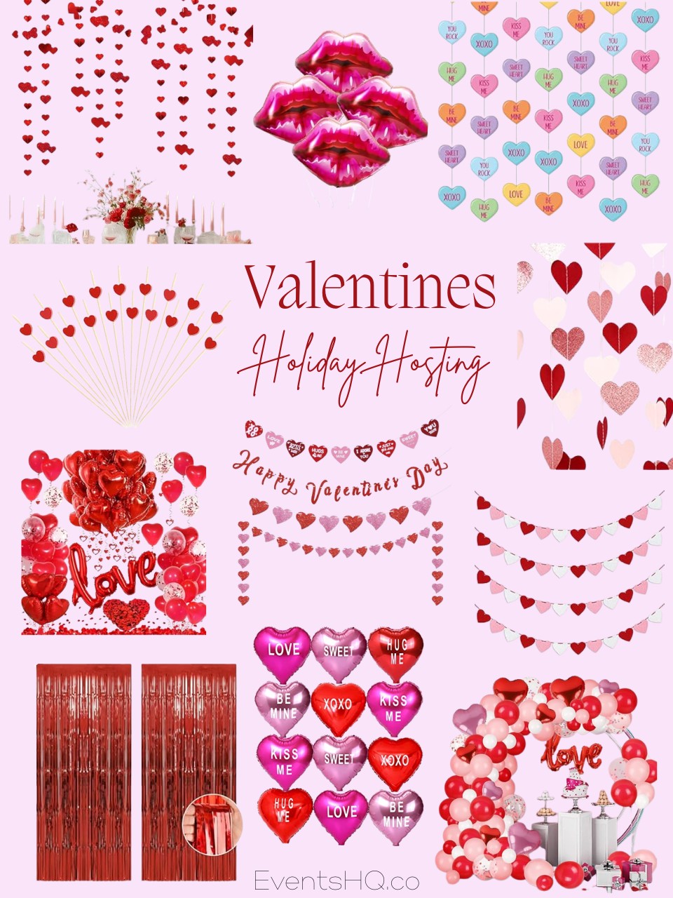 Valentine's Day party holiday theme
