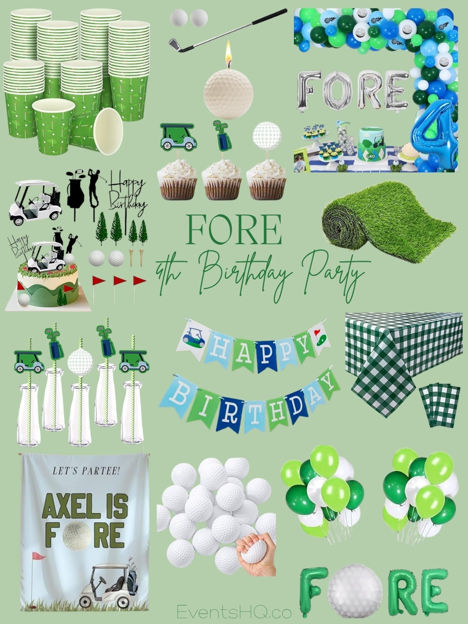 FORE kids birthday theme