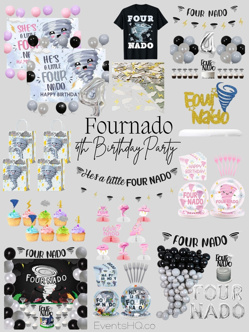 Fournado kids birthday theme