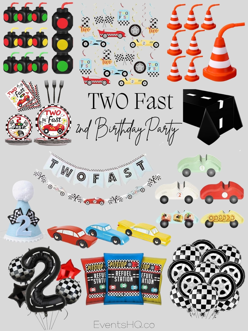 TWO Fast kids birthday theme