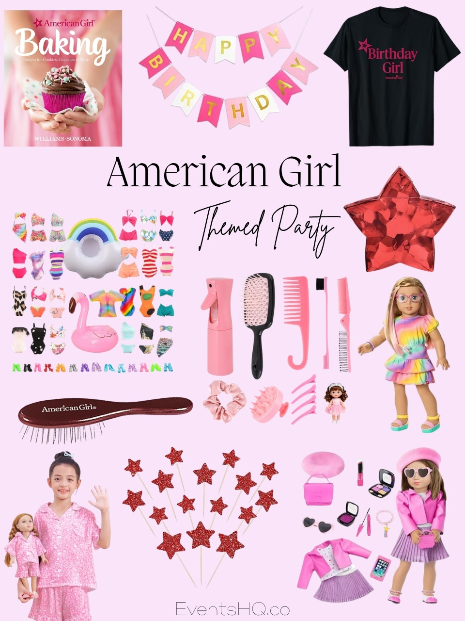 American Girl themed party theme