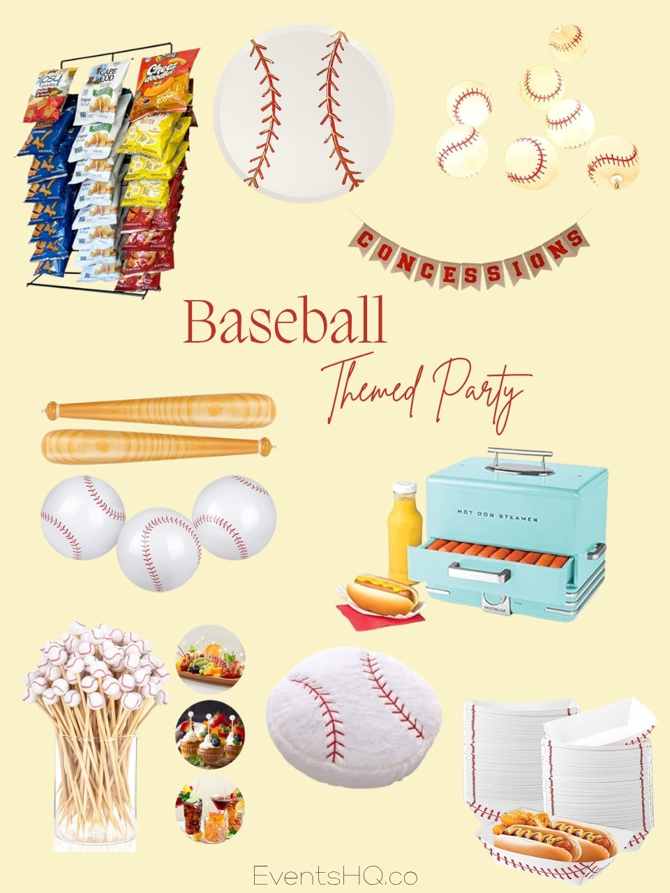 Baseball themed party theme