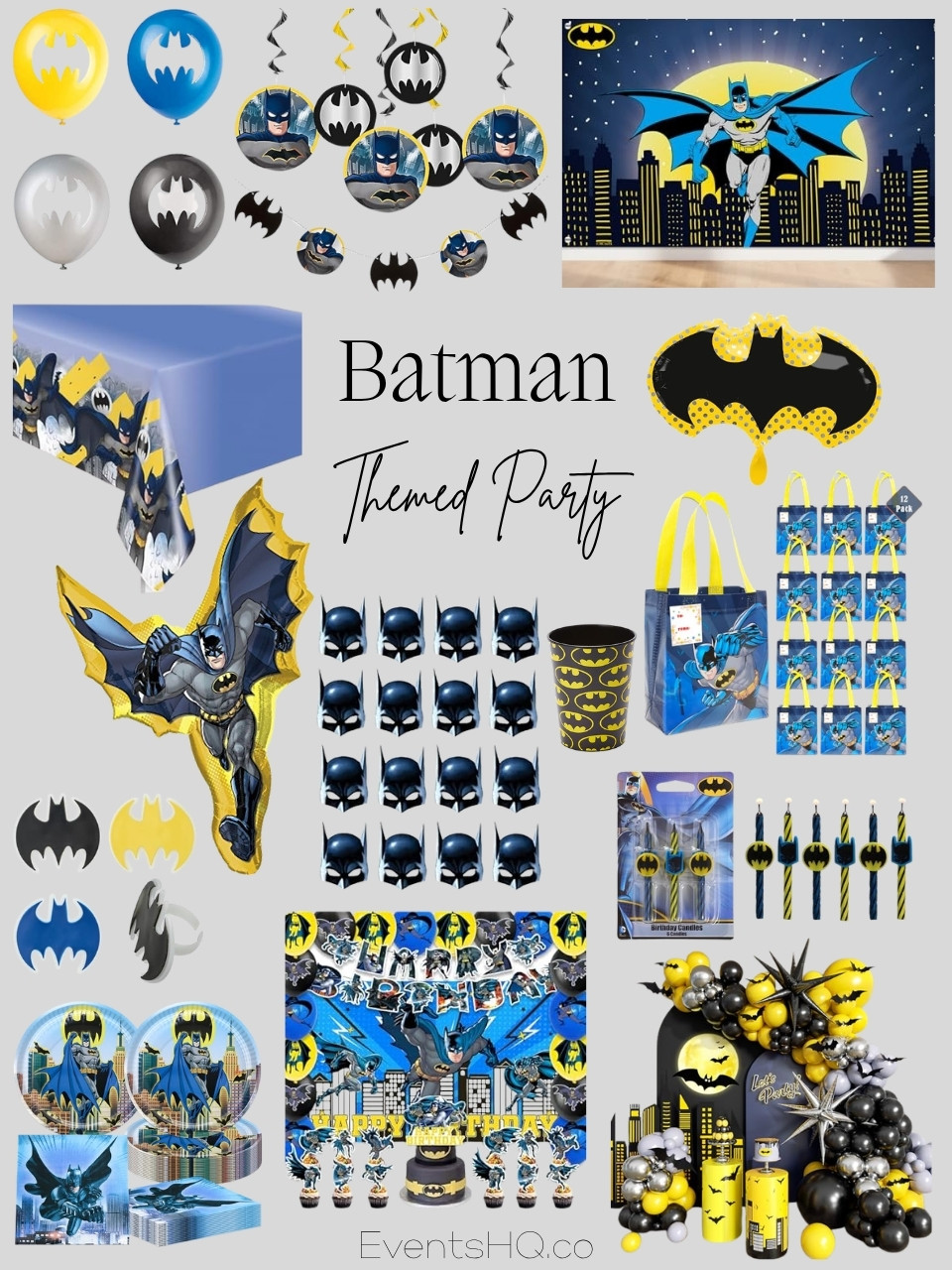 Batman themed party theme