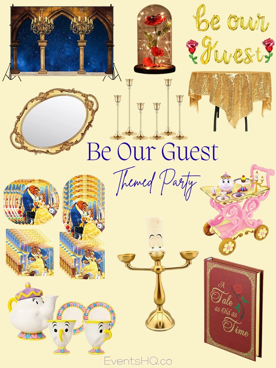Be Our Guest themed party theme