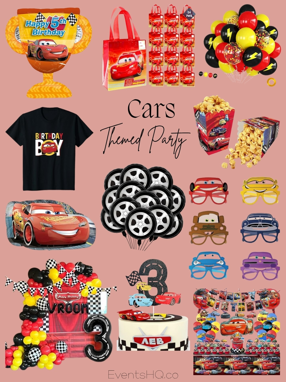Cars themed party theme
