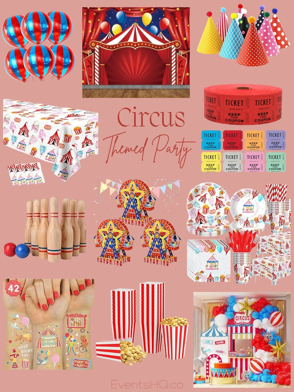 Circus themed party theme