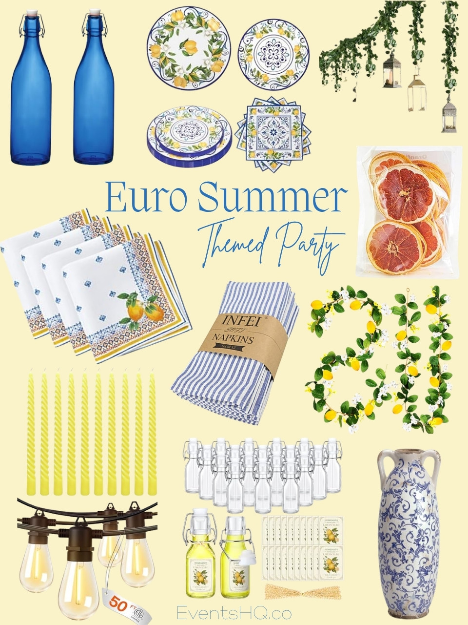 Euro Summer themed party theme
