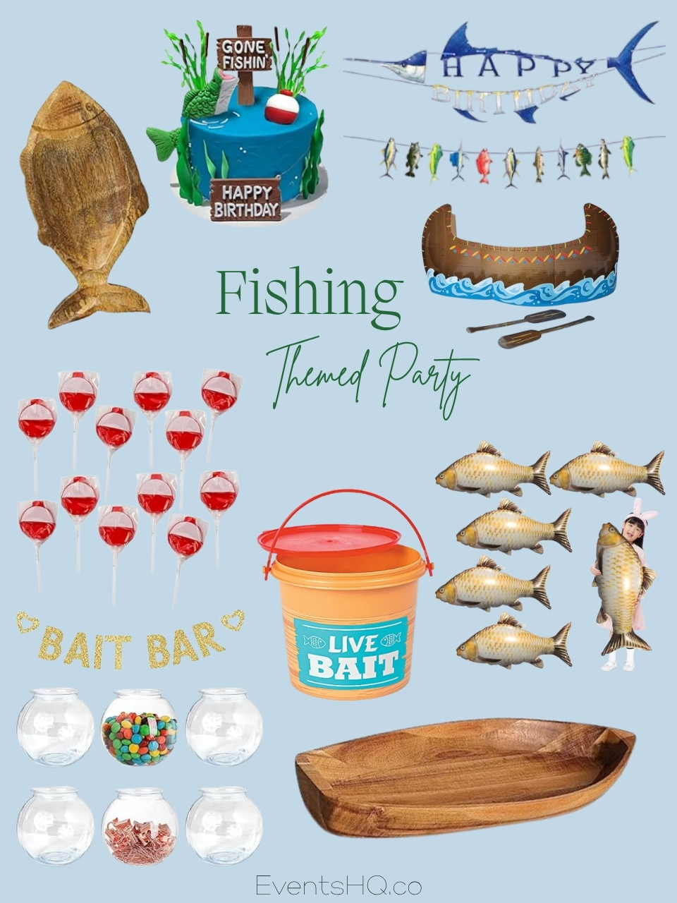 Fishing themed party theme