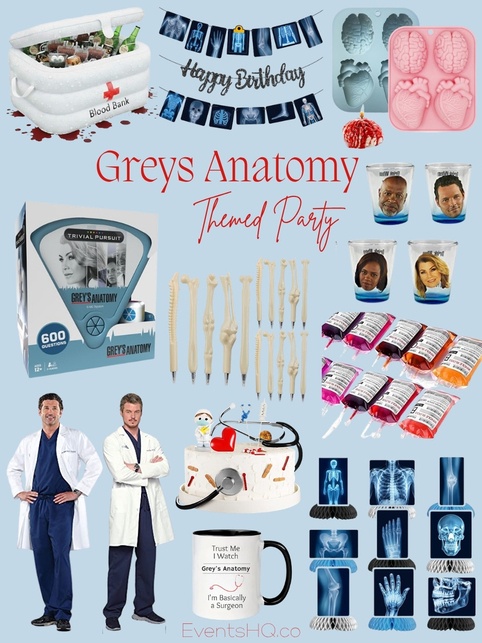 Greys Anatomy themed party theme