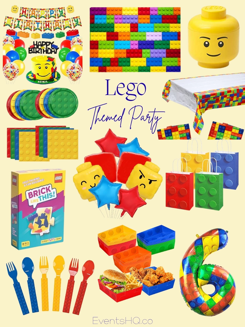 Lego themed party theme