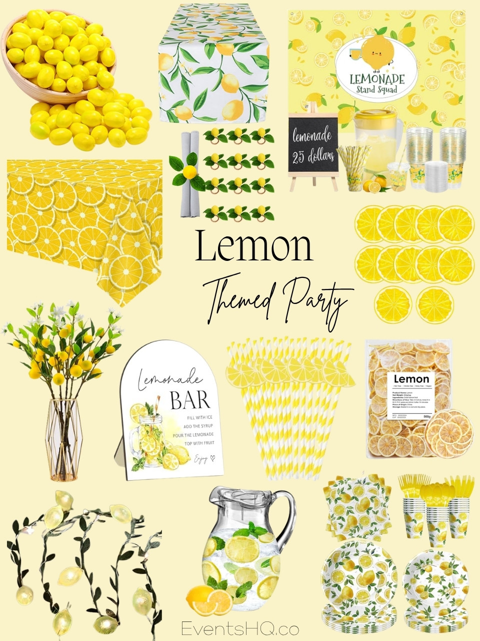 Lemon themed party theme