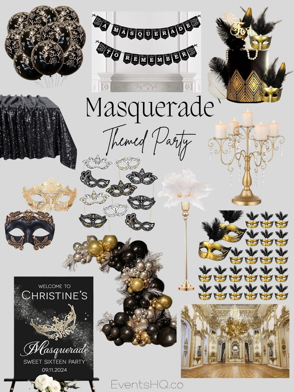 Mascquerade themed party theme