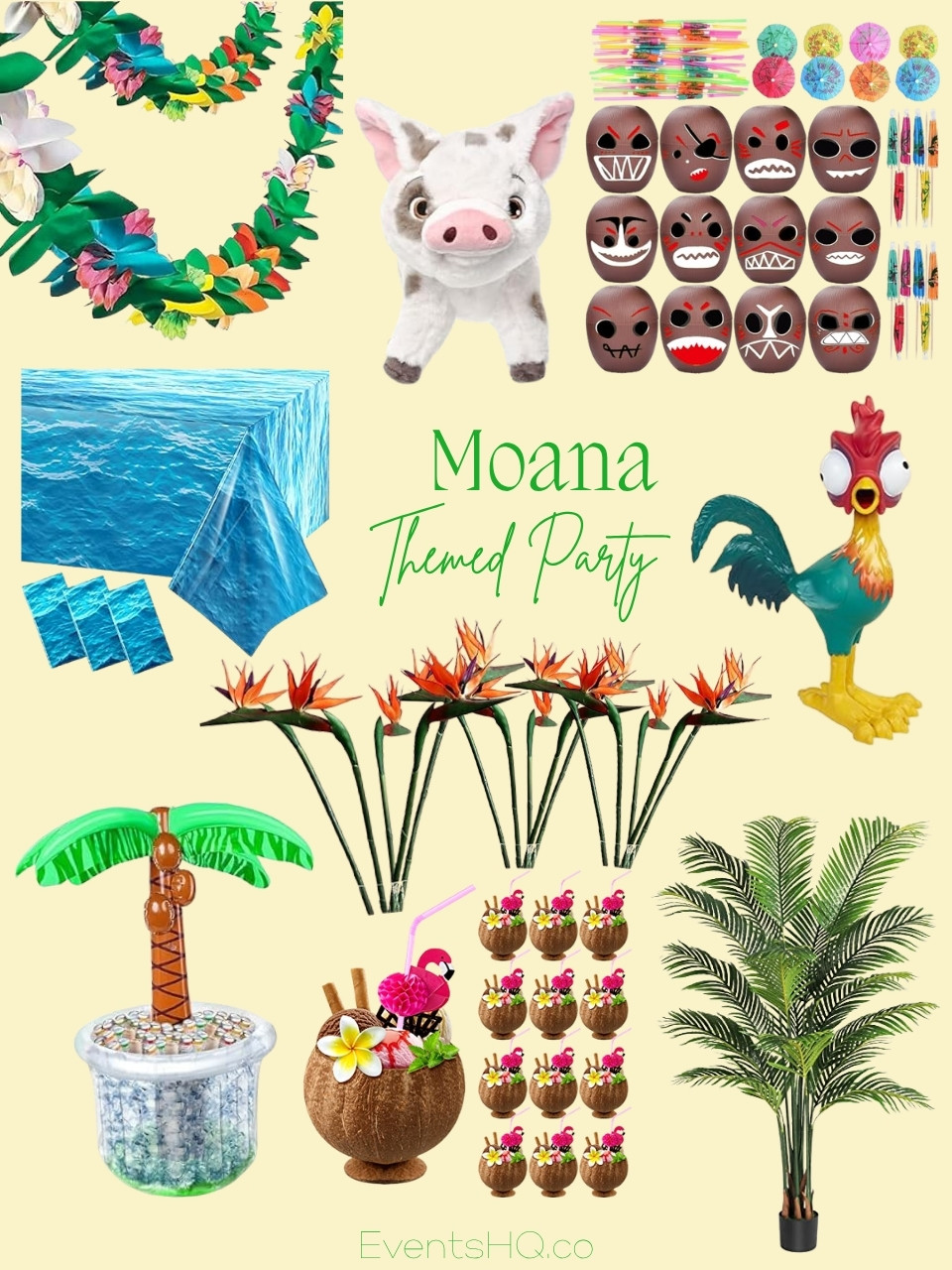 Moana themed party theme
