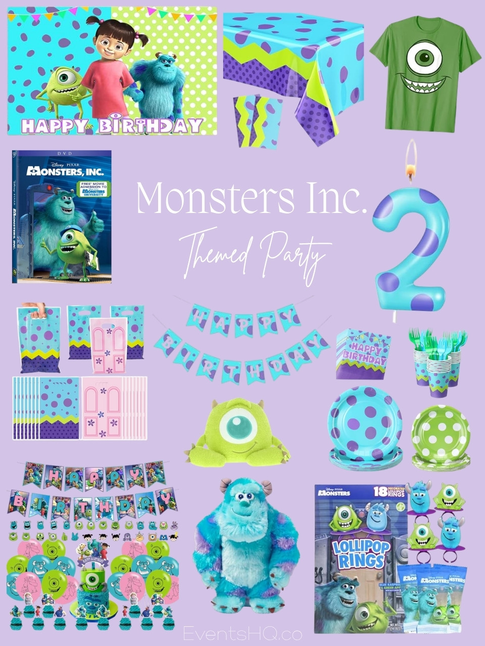 Monsters Inc. themed party theme