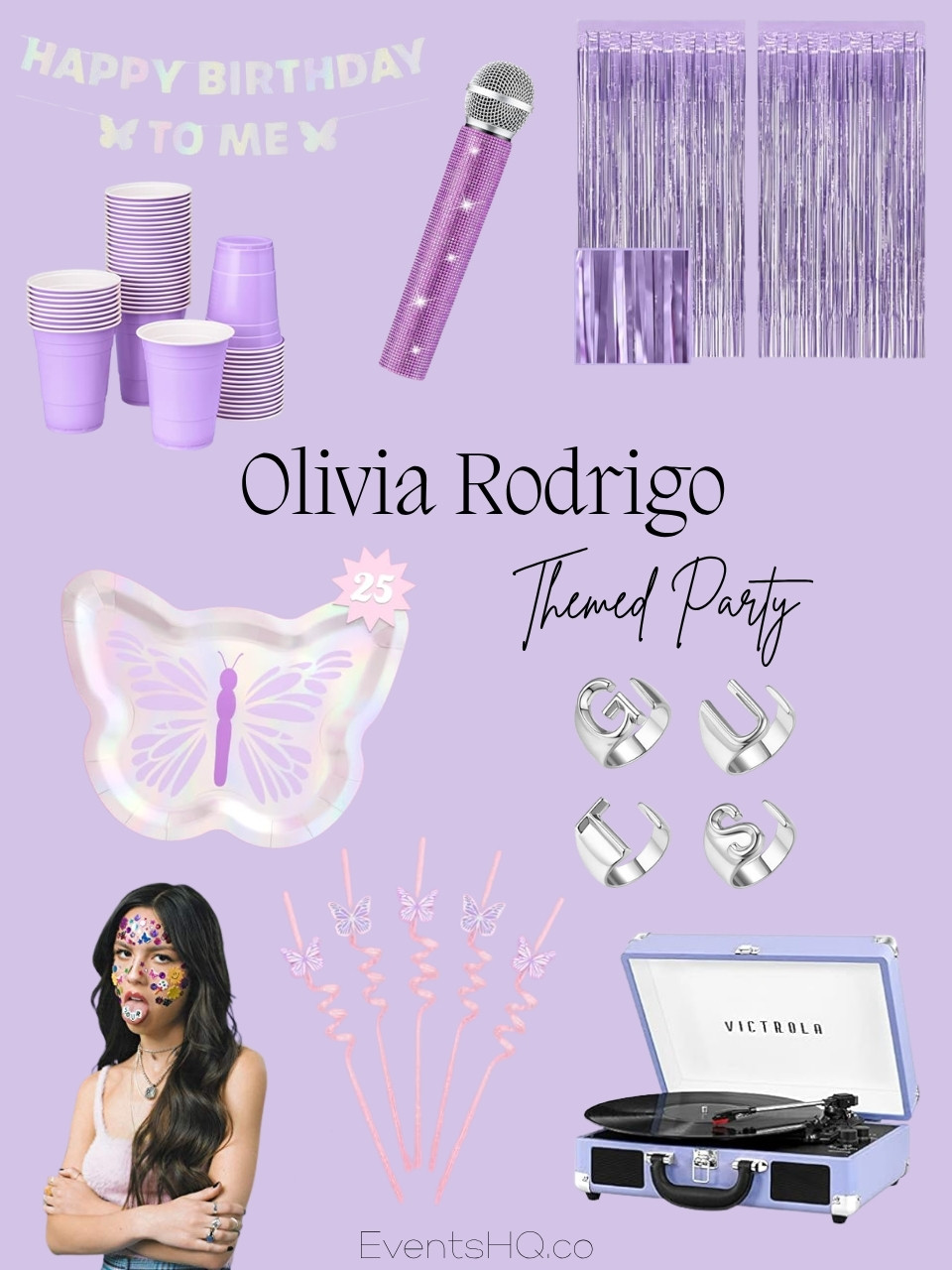 Olivia Rodrigo themed party theme