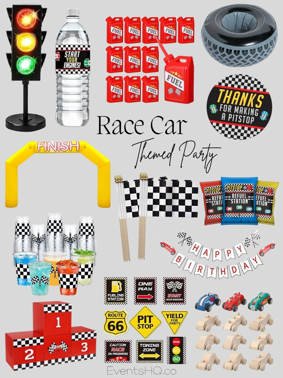 Race Car themed party theme