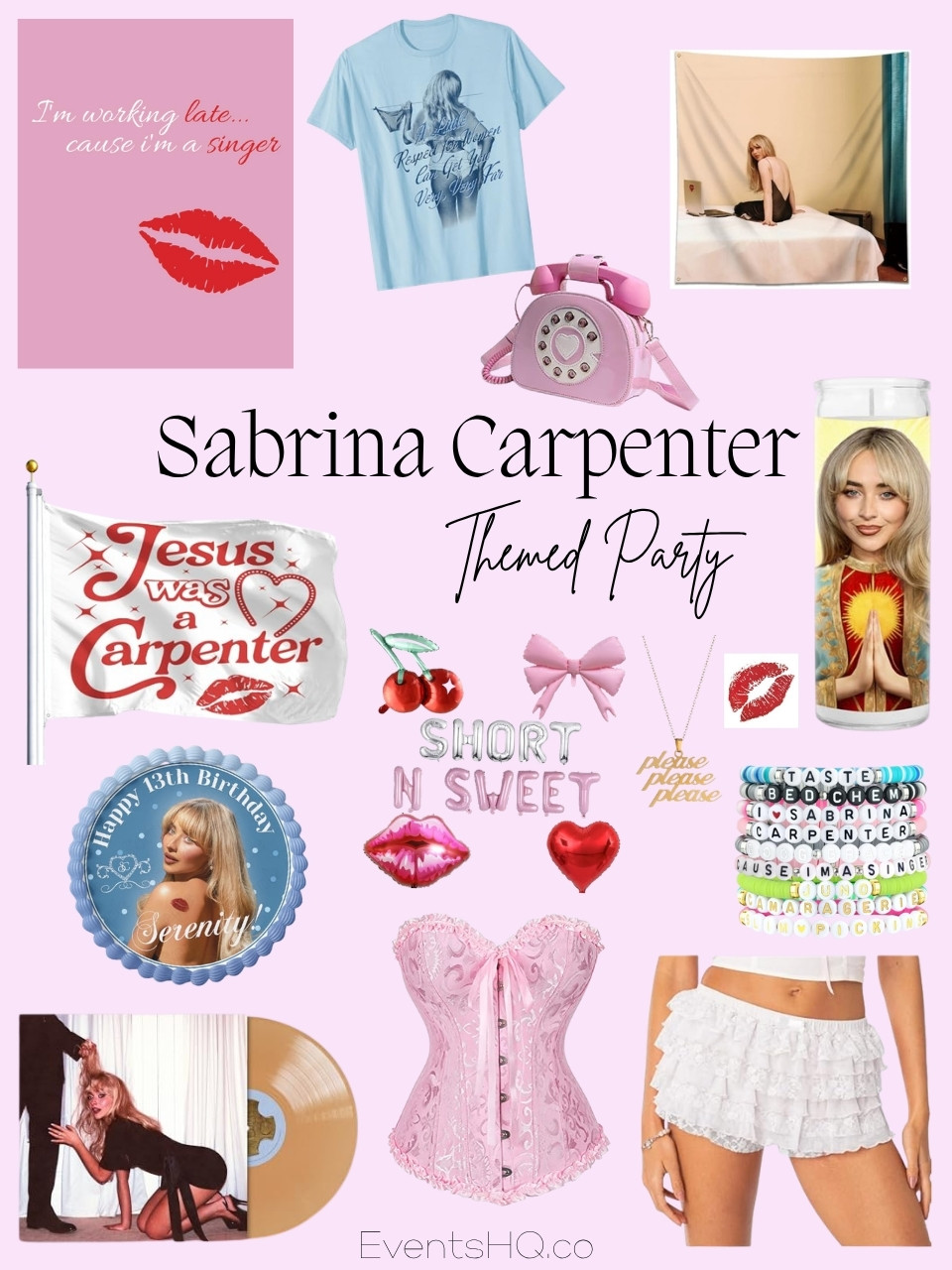 Sabrina Carpenter themed party theme