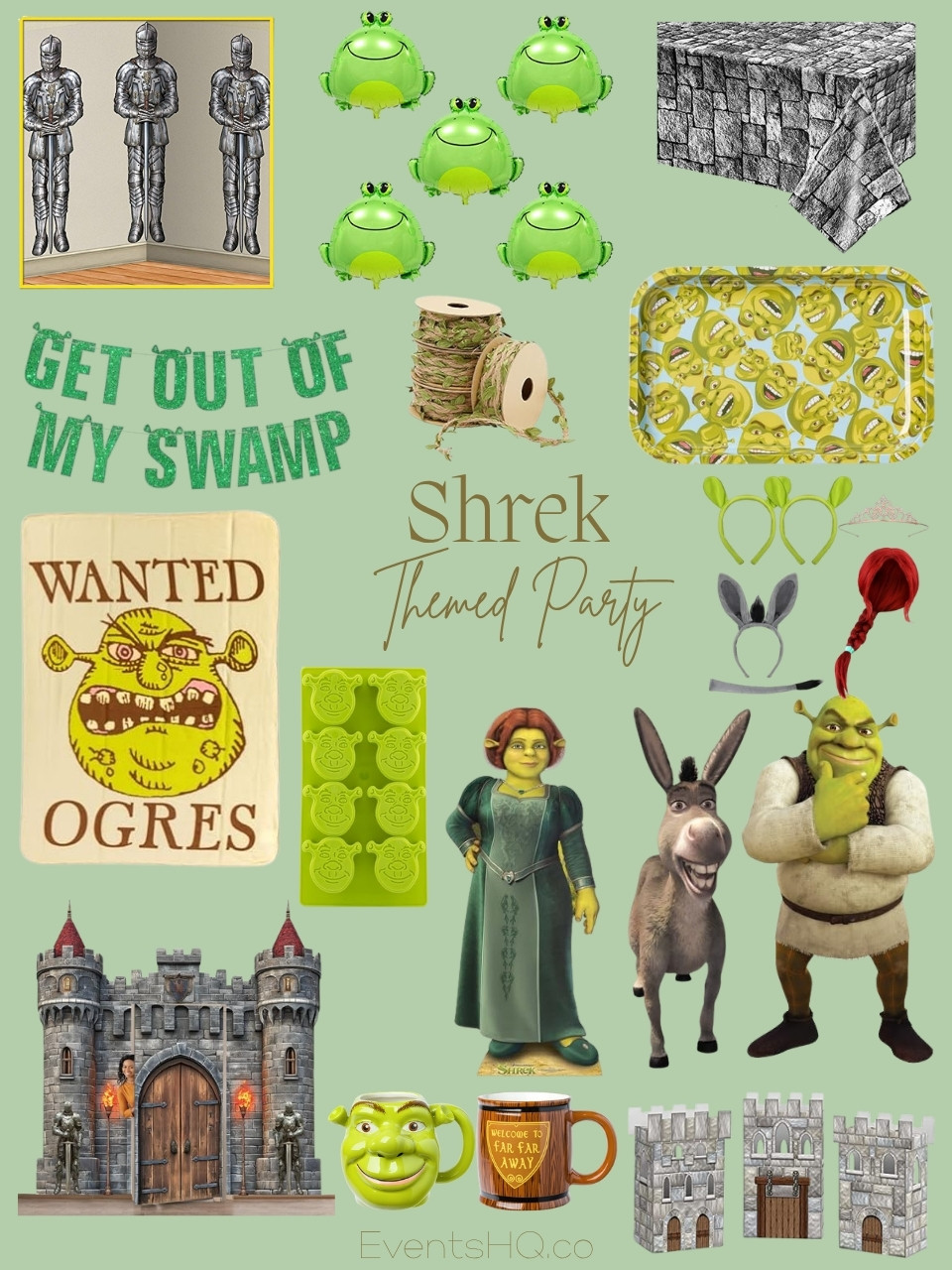 Shrek themed party theme