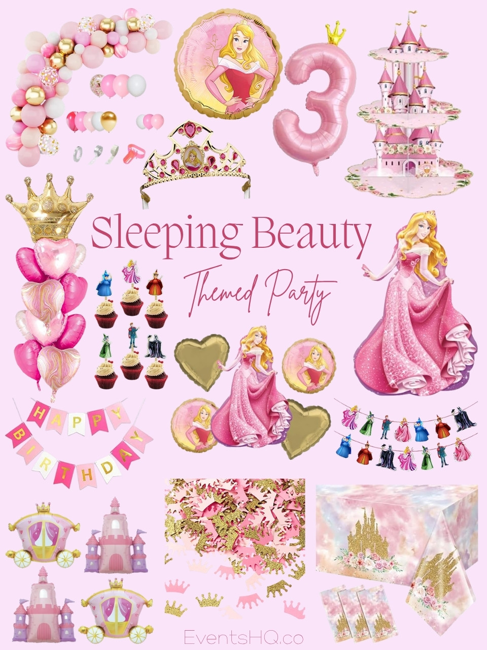 Sleeping Beauty themed party theme