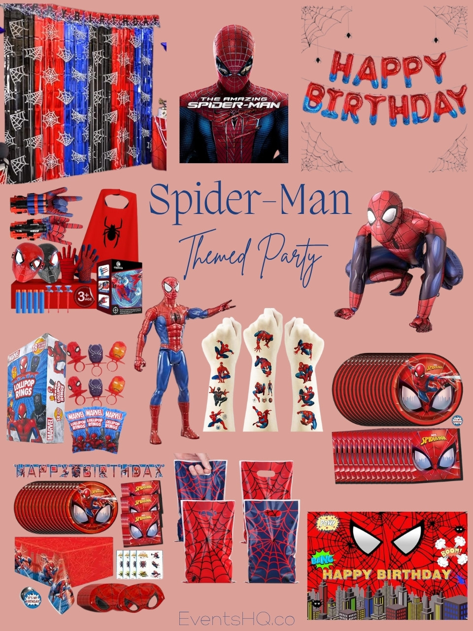 Spider-Man themed party theme