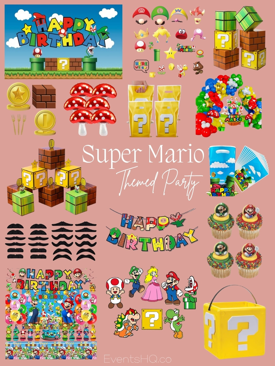 Super Mario themed party theme