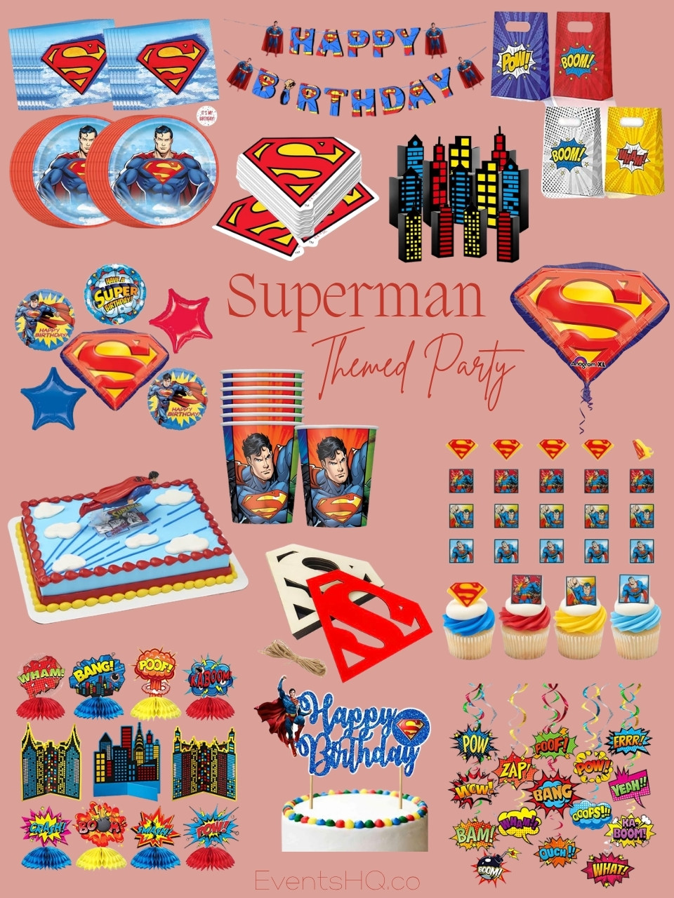 Superman themed party theme